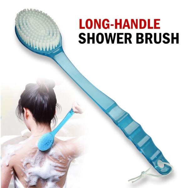 Long Handle Bath Body Brush Soft Back Shower Exfoliating Skin Scrubber Massager - Image 7