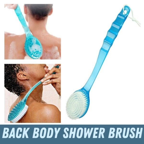 Long Handle Bath Body Brush Soft Back Shower Exfoliating Skin Scrubber Massager - Image 6