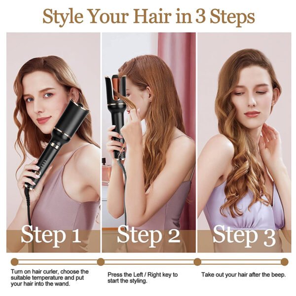 Flat Iron Magic Wand Wave Styling - Image 2